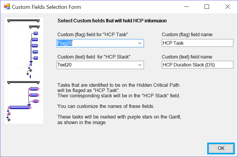 Read *.hcp file into MS Project